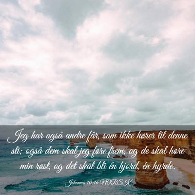 Picture 03 - Johannes 10:16 NORSK - Jeg har også andre får, som ikke hører til - Bible Verse Picture