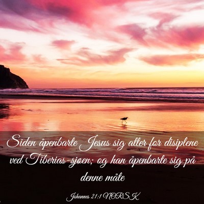 Picture 03 - Johannes 21:1 NORSK - Siden åpenbarte Jesus sig atter for disiplene - Bible Verse Picture