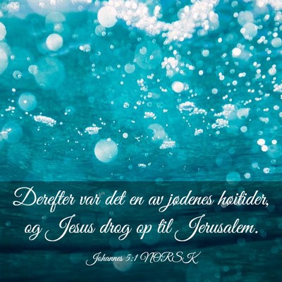 Picture 03 - Johannes 5:1 NORSK - Derefter var det en av jødenes høitider, og - Bible Verse Picture