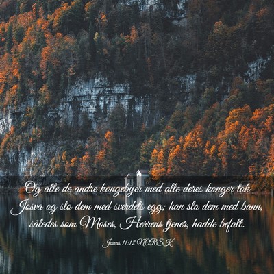 Picture 03 - Josvas 11:12 NORSK - Og alle de andre kongebyer med alle deres konger - Bible Verse Picture