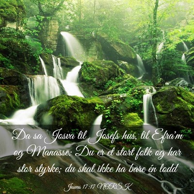 Picture 03 - Josvas 17:17 NORSK - Da sa Josva til Josefs hus, til Efra'm og - Bible Verse Picture