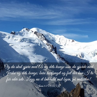 Picture 03 - Josvas 8:2 NORSK - Og du skal gjøre med Ai og dets konge som du - Bible Verse Picture