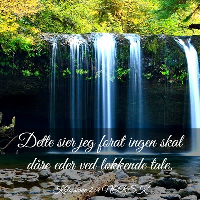 Picture 03 - Kolosserne 2:4 NORSK - Dette sier jeg forat ingen skal dåre eder ved - Bible Verse Picture