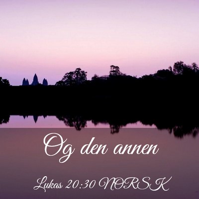 Picture 03 - Lukas 20:30 NORSK - Og den - Bible Verse Picture