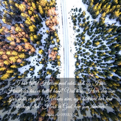 Picture 03 - Malaki 2:17 NORSK - I har trettet Herren med eders ord, og I sier: - Bible Verse Picture