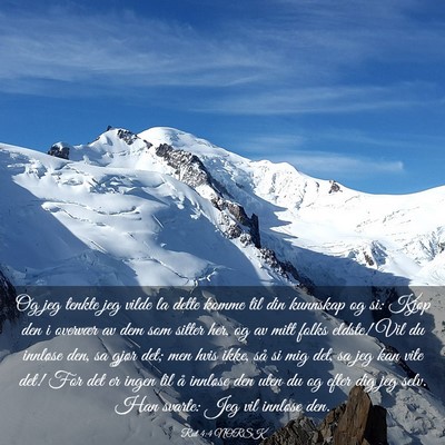 Picture 03 - Rut 4:4 NORSK - Og jeg tenkte jeg vilde la dette komme til din - Bible Verse Picture