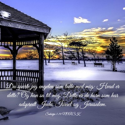 Picture 03 - Sakarja 1:19 NORSK - Da spurte jeg engelen som talte med mig: Hvad er - Bible Verse Picture