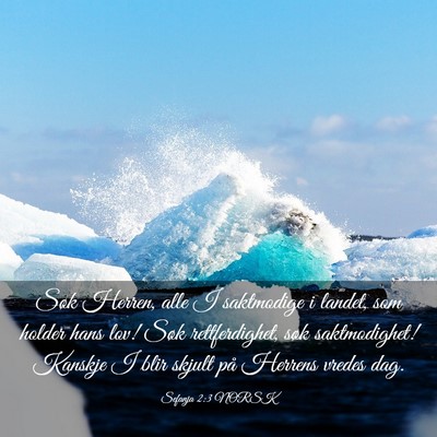 Picture 03 - Sefanja 2:3 NORSK - Søk Herren, alle I saktmodige i landet, som - Bible Verse Picture