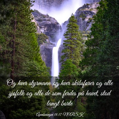 Picture 03 - Åpenbaringen 18:17 NORSK - Og hver styrmann og hver skibsfører og alle - Bible Verse Picture