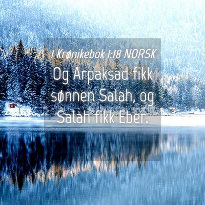 Picture 04 - 1 Krønikebok 1:18 NORSK - Og Arpaksad fikk sønnen Salah, og Salah fikk - Bible Verse Picture