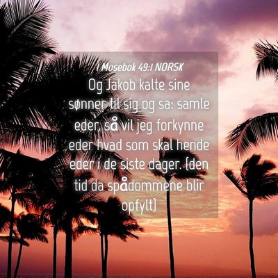 Picture 04 - 1 Mosebok 49:1 NORSK - Og Jakob kalte sine sønner til sig og sa: samle - Bible Verse Picture