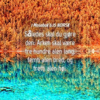 Picture 04 - 1 Mosebok 6:15 NORSK - Således skal du gjøre den: Arken skal være tre - Bible Verse Picture