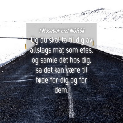 Picture 04 - 1 Mosebok 6:21 NORSK - Og du skal ta til dig av allslags mat som etes, - Bible Verse Picture