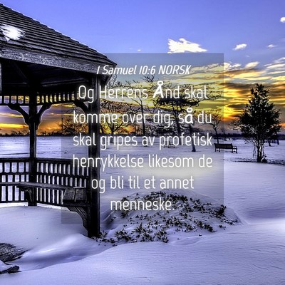 Picture 04 - 1 Samuel 10:6 NORSK - Og Herrens Ånd skal komme over dig, så du skal - Bible Verse Picture