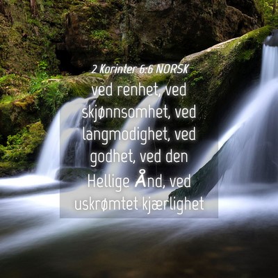 Picture 04 - 2 Korinter 6:6 NORSK - ved renhet, ved skjønnsomhet, ved langmodighet, - Bible Verse Picture