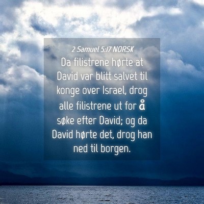 Picture 04 - 2 Samuel 5:17 NORSK - Da filistrene hørte at David var blitt salvet - Bible Verse Picture