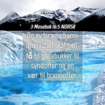 Picture 04 - 3 Mosebok 16:5 NORSK - Og av Israels barns menighet skal han få to - Bible Verse Picture