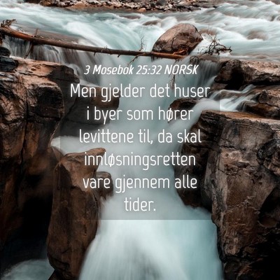 Picture 04 - 3 Mosebok 25:32 NORSK - Men gjelder det huser i byer som hører levittene - Bible Verse Picture
