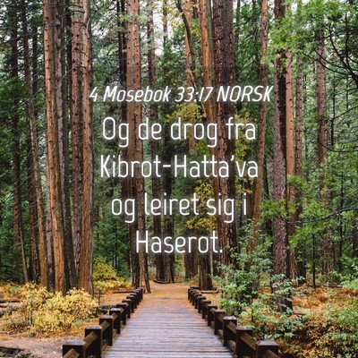 Picture 04 - 4 Mosebok 33:17 NORSK - Og de drog fra Kibrot-Hatta'va og leiret sig i - Bible Verse Picture