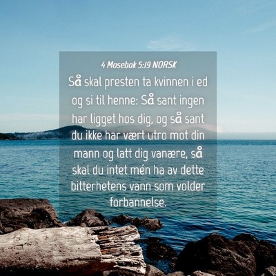 Picture 04 - 4 Mosebok 5:19 NORSK - Så skal presten ta kvinnen i ed og si til henne: - Bible Verse Picture