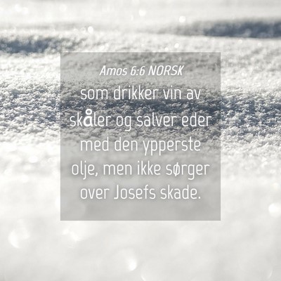 Picture 04 - Amos 6:6 NORSK - som drikker vin av skåler og salver eder med den - Bible Verse Picture