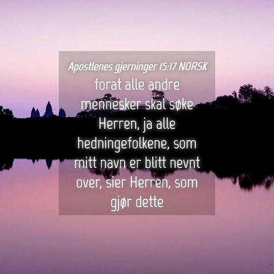 Picture 04 - Apostlenes gjerninger 15:17 NORSK - forat alle andre mennesker skal søke Herren, ja - Bible Verse Picture