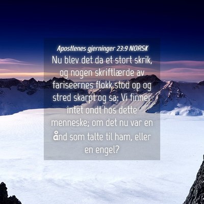 Picture 04 - Apostlenes gjerninger 23:9 NORSK - Nu blev det da et stort skrik, og nogen - Bible Verse Picture