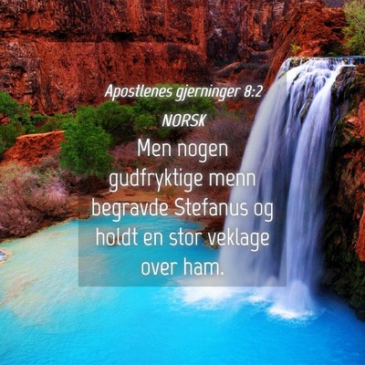 Picture 04 - Apostlenes gjerninger 8:2 NORSK - Men nogen gudfryktige menn begravde Stefanus og - Bible Verse Picture