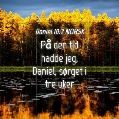 Picture 04 - Daniel 10:2 NORSK - På den tid hadde jeg, Daniel, sørget i tre - Bible Verse Picture