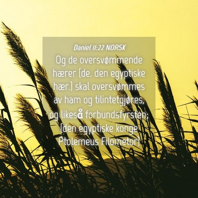 Picture 04 - Daniel 11:22 NORSK - Og de oversvømmende hærer {de. den egyptiske - Bible Verse Picture