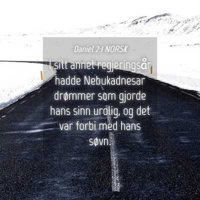 Picture 04 - Daniel 2:1 NORSK - I sitt annet regjeringsår hadde Nebukadnesar - Bible Verse Picture