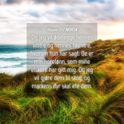 Picture 04 - Hosea 2:12 NORSK - Og jeg vil ødelegge hennes vintre og hennes - Bible Verse Picture