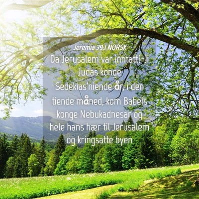 Picture 04 - Jeremia 39:1 NORSK - Da Jerusalem var inntatt(-)i Judas konge - Bible Verse Picture