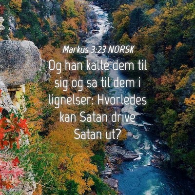 Picture 04 - Markus 3:23 NORSK - Og han kalte dem til sig og sa til dem i - Bible Verse Picture