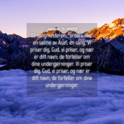 Picture 04 - Salmene 75:1 NORSK - Til sangmesteren; 