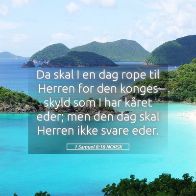 Picture 05 - 1 Samuel 8:18 NORSK - Da skal I en dag rope til Herren for den konges - Bible Verse Picture