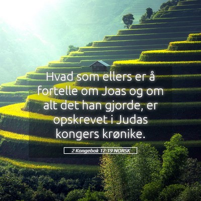 Picture 05 - 2 Kongebok 12:19 NORSK - Hvad som ellers er å fortelle om Joas og om alt - Bible Verse Picture