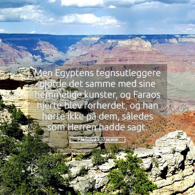Picture 05 - 2 Mosebok 7:22 NORSK - Men Egyptens tegnsutleggere gjorde det samme med - Bible Verse Picture