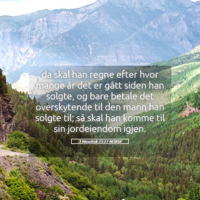 Picture 05 - 3 Mosebok 25:27 NORSK - da skal han regne efter hvor mange år det er - Bible Verse Picture