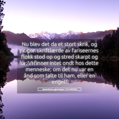 Picture 05 - Apostlenes gjerninger 23:9 NORSK - Nu blev det da et stort skrik, og nogen - Bible Verse Picture