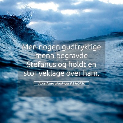 Picture 05 - Apostlenes gjerninger 8:2 NORSK - Men nogen gudfryktige menn begravde Stefanus og - Bible Verse Picture