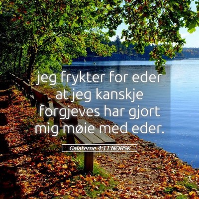 Picture 05 - Galaterne 4:11 NORSK - jeg frykter for eder at jeg kanskje forgjeves har - Bible Verse Picture