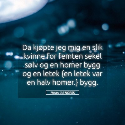 Picture 05 - Hosea 3:2 NORSK - Da kjøpte jeg mig en slik kvinne for femten - Bible Verse Picture