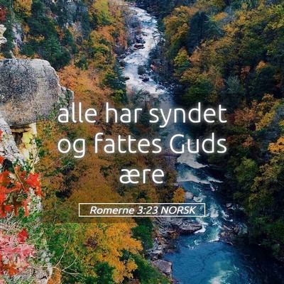 Picture 05 - Romerne 3:23 NORSK - alle har syndet og fattes Guds - Bible Verse Picture