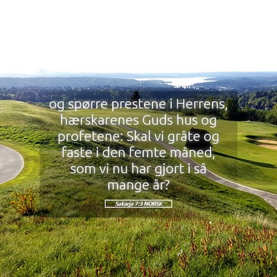 Picture 05 - Sakarja 7:3 NORSK - og spørre prestene i Herrens, hærskarenes Guds - Bible Verse Picture