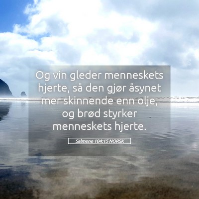 Picture 05 - Salmene 104:15 NORSK - Og vin gleder menneskets hjerte, så den gjør - Bible Verse Picture