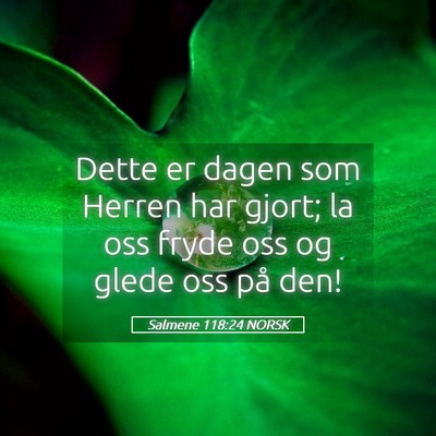 Picture 05 - Salmene 118:24 NORSK - Dette er dagen som Herren har gjort; la oss fryde - Bible Verse Picture