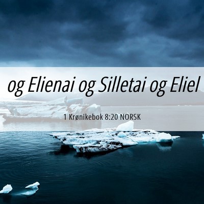 Picture 06 - 1 Krønikebok 8:20 NORSK - og Elienai og Silletai og - Bible Verse Picture