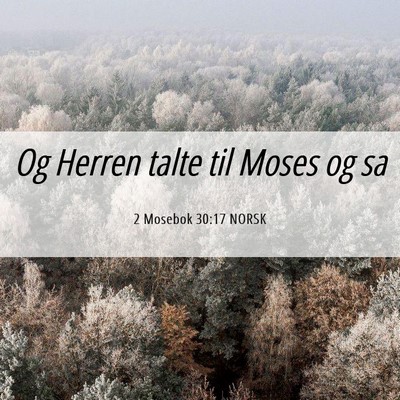 Picture 06 - 2 Mosebok 30:17 NORSK - Og Herren talte til Moses og - Bible Verse Picture