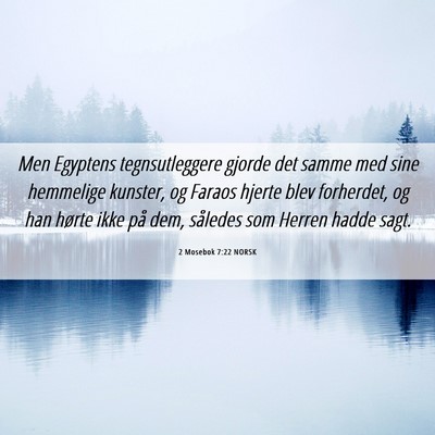 Picture 06 - 2 Mosebok 7:22 NORSK - Men Egyptens tegnsutleggere gjorde det samme med - Bible Verse Picture